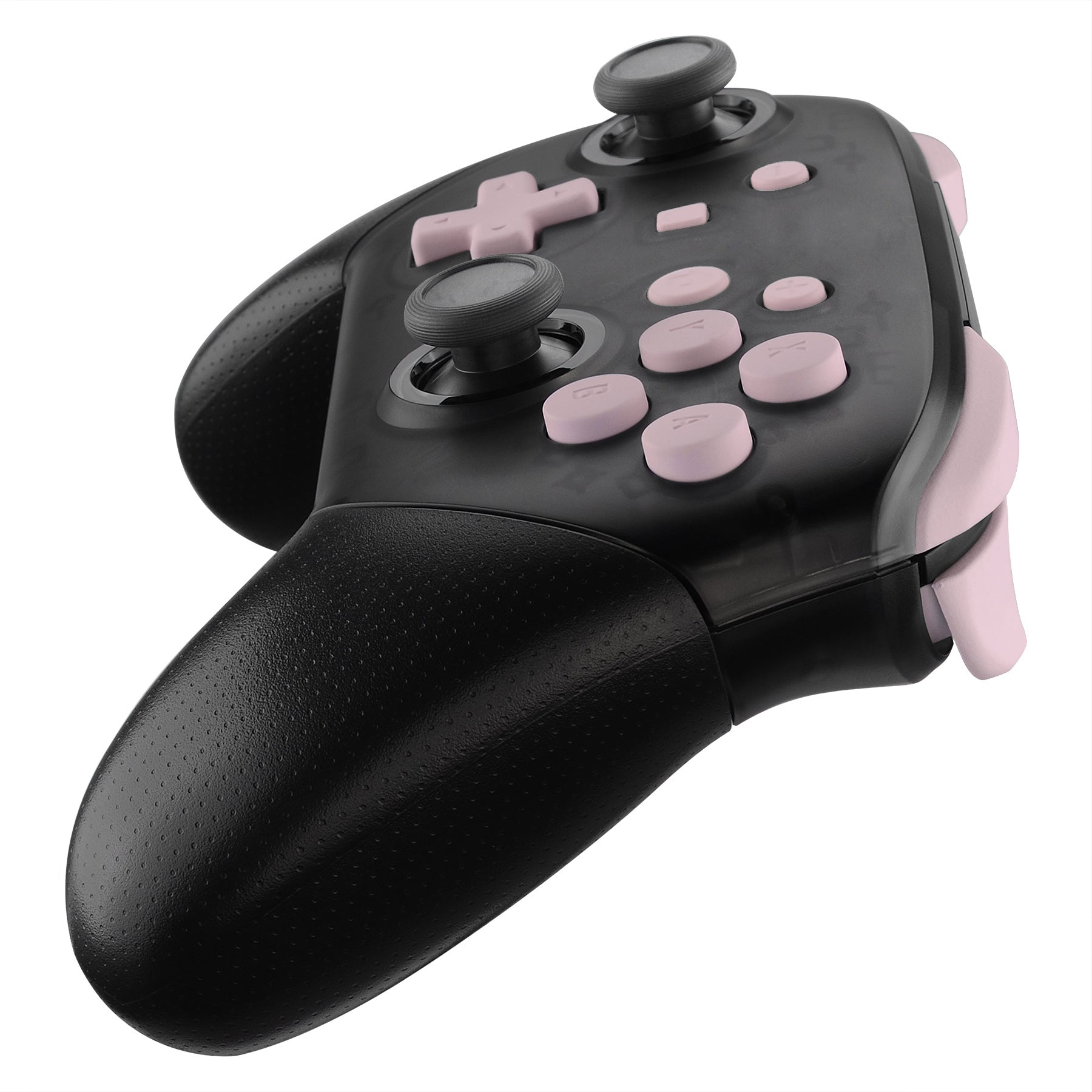 eXtremeRate DIY Replacement Full Set Buttons for Nintendo Switch Pro Controller - Cherry Blossoms Pink (KRP307) | Custom Gaming Accessories for Enhanced Gameplay Experience