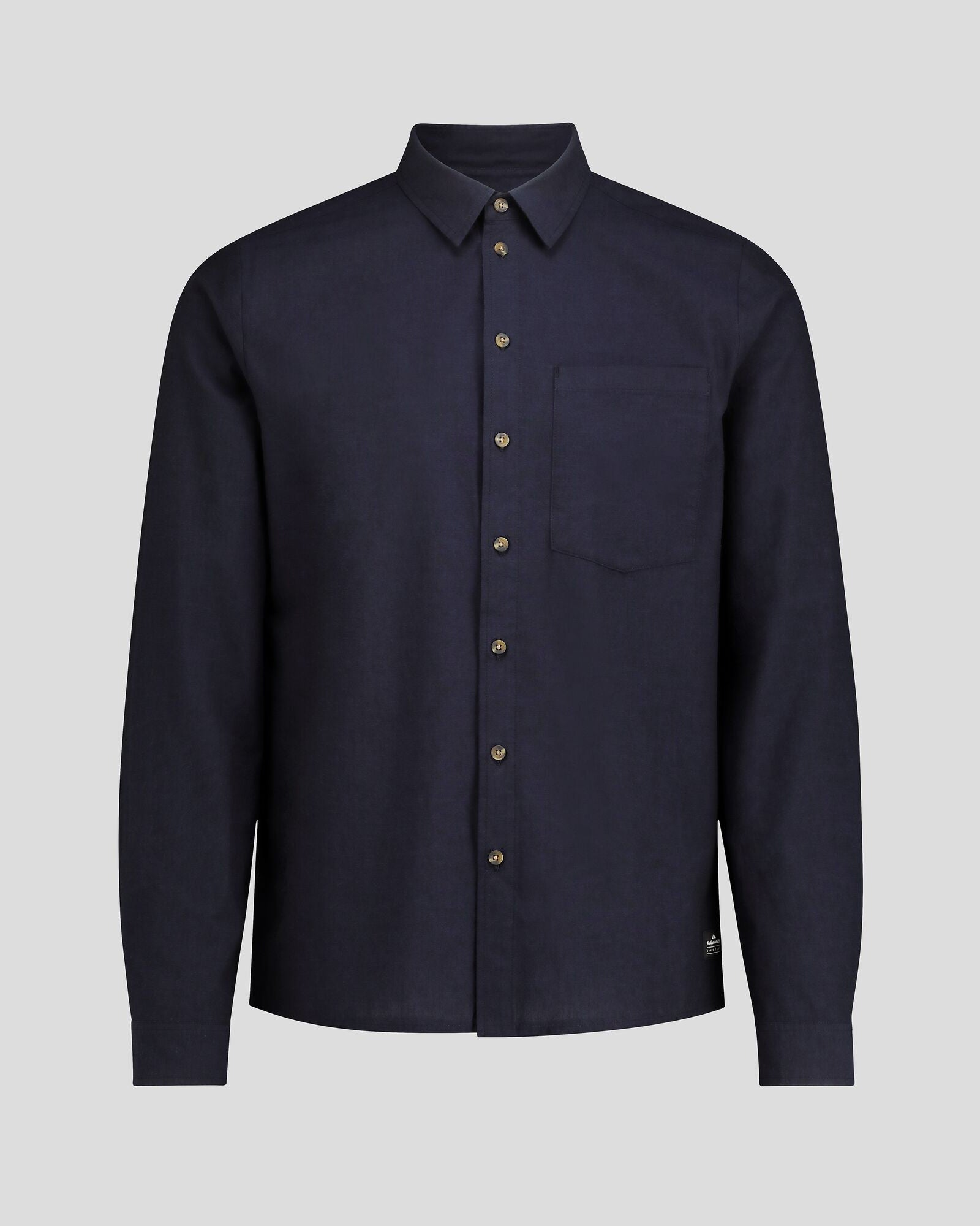Men's Flaxton LT Long Sleeve Shirt - Pure Navy Blue | Comfortable Casual & Business Wear for Outdoor & Office