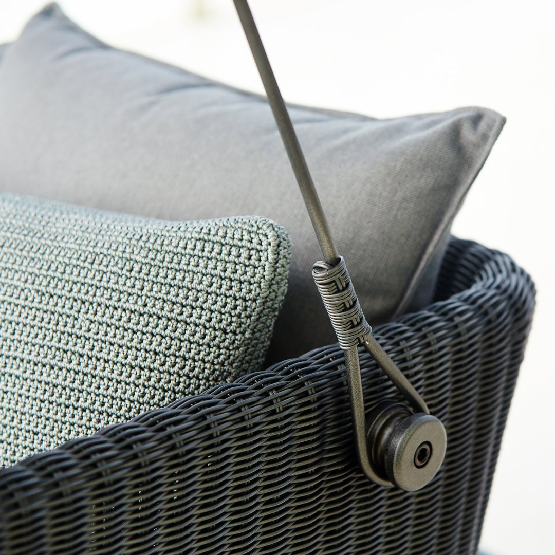 Premium Cave Outdoor Swing Sofa - Waterproof Hanging Hammock Chair with Stand for Patio, Garden, Backyard - Perfect for Relaxing, Lounging & Reading Outdoors