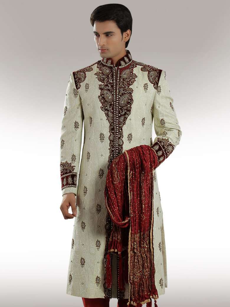 Elegant Amer Groom Designer Sherwani for Men | Premium Wedding Sherwani Outfit | Perfect for Indian Weddings, Engagement & Festive Occasions