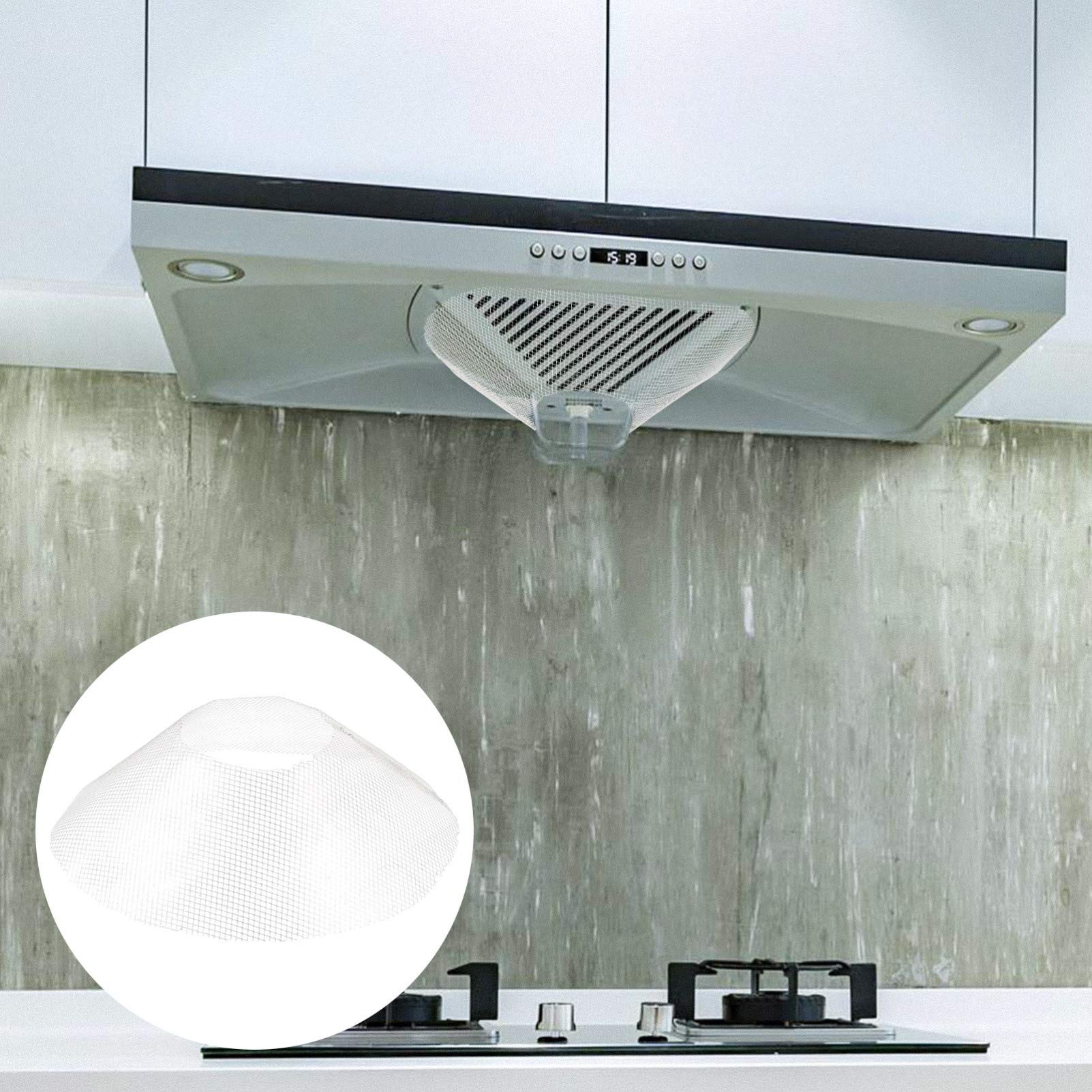 10PCS Round Oven Vent Hood Replacement Nets - Oil Catcher Filter for Kitchen Range Hood, Stove Hood & Charcoal Range Hood (Perfect for Grease Protection & Easy Cleaning)