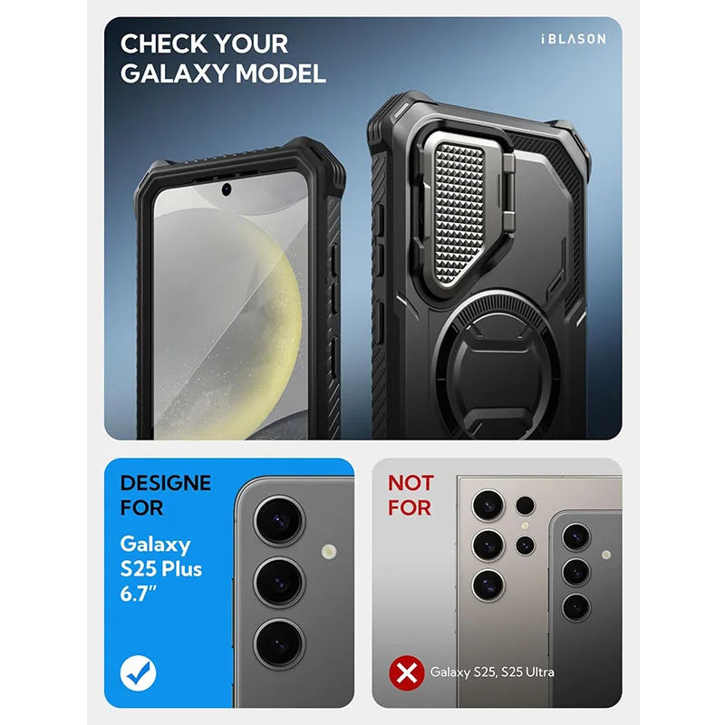 Galaxy S25 Plus Case - BLASON Armorbox Full Body Protective Cover with Military-Grade Drop Protection | Perfect for Outdoor Activities, Travel & Daily Use