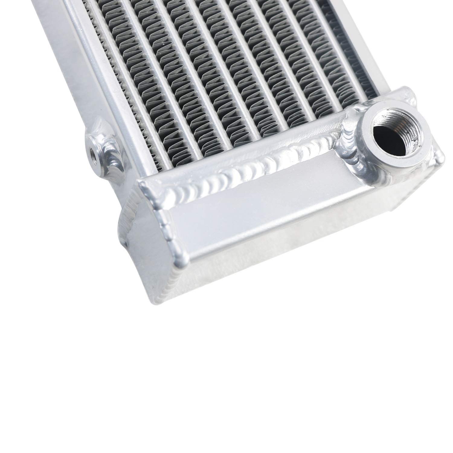 ALLOYWORKS Heavy Duty Aluminum Transmission Cooler for 2006-2010 GM 6.6L Duramax Diesel - High Performance Cooling System for Towing & Off-Road Use