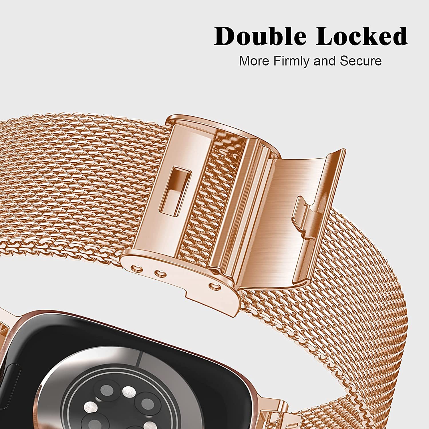 ECSEM Stainless Steel Watch Band for FirYawee Smartwatch - Quick Release Replacement Strap, Durable Metal Wristband Accessory - Perfect for Work, Gym & Everyday Wear