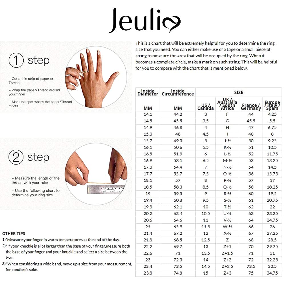 Jeulia 5 Carat Three Stone Engagement Ring Set - Sterling Silver Cubic Zirconia Wedding Band with Side Stones, Interchangeable Bridal Promise Rings for Women - Perfect for Proposals, Anniversaries & Special Occasions - Includes Jewelry Gift Box