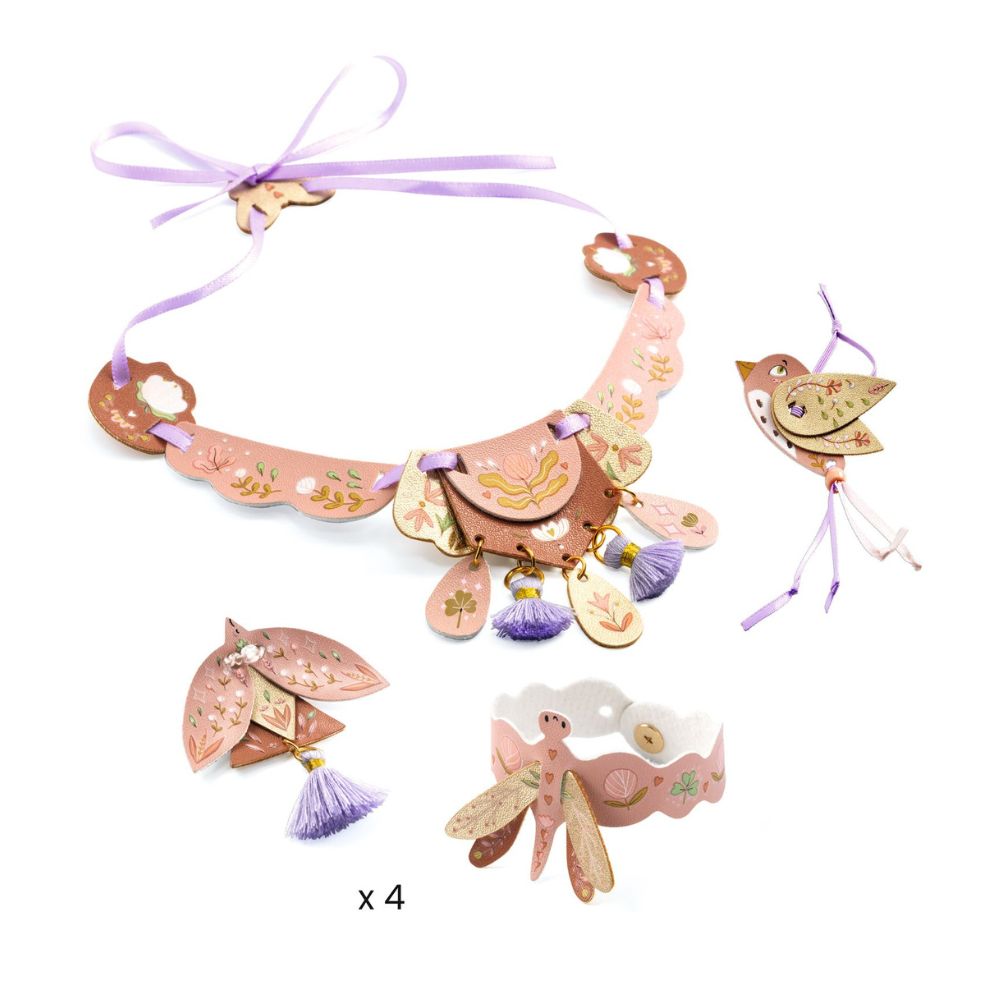 DIY Miss Rosefinch Leather Jewelry Making Kit - Handcrafted Beaded Bracelet & Necklace Set for Teens & Adults - Perfect for Gifts, Parties & Creative Crafting