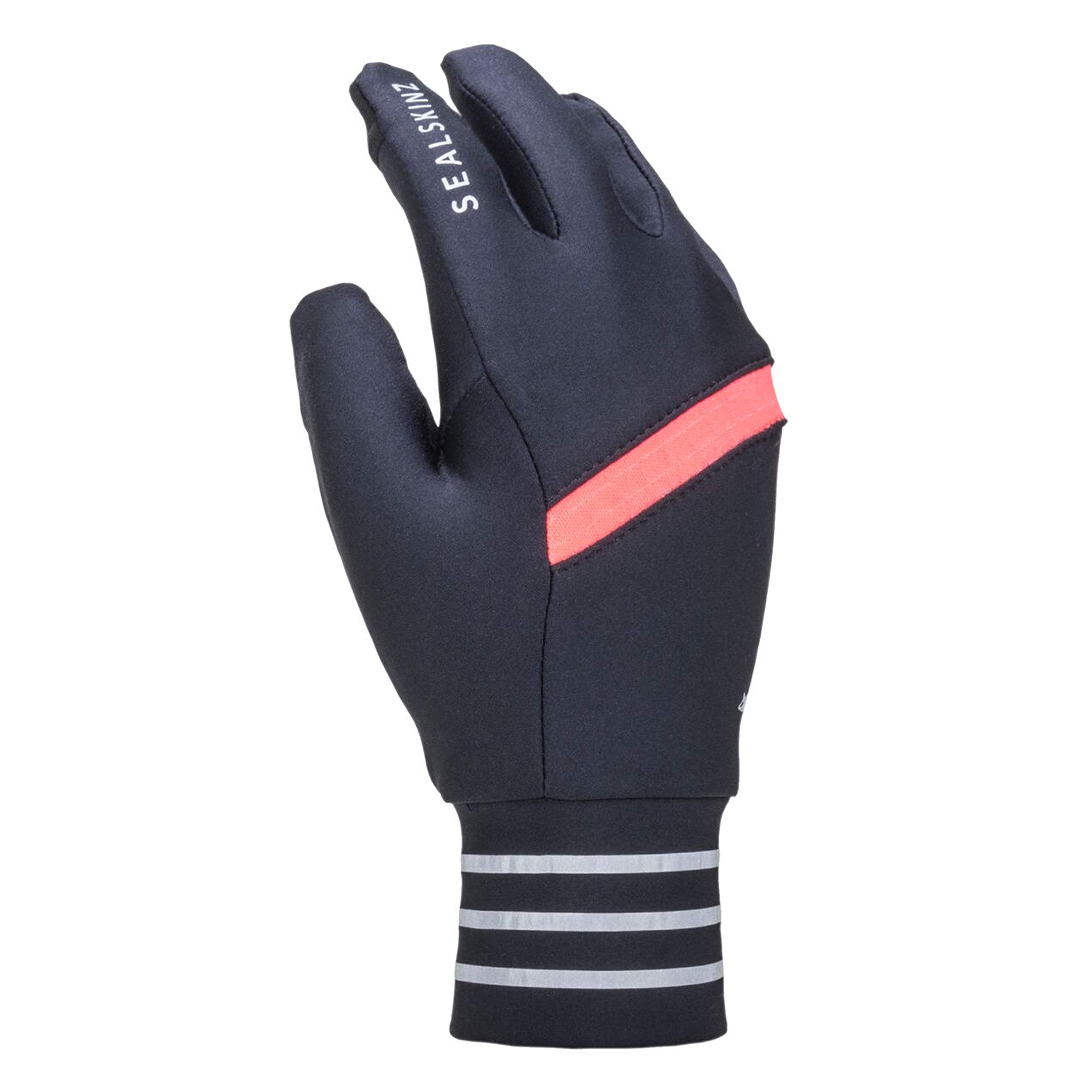 SEALSKINZ Unisex Waterproof Reflective Gloves for Cycling, Running & Outdoor Activities - High Visibility Safety Gear for Cold Weather