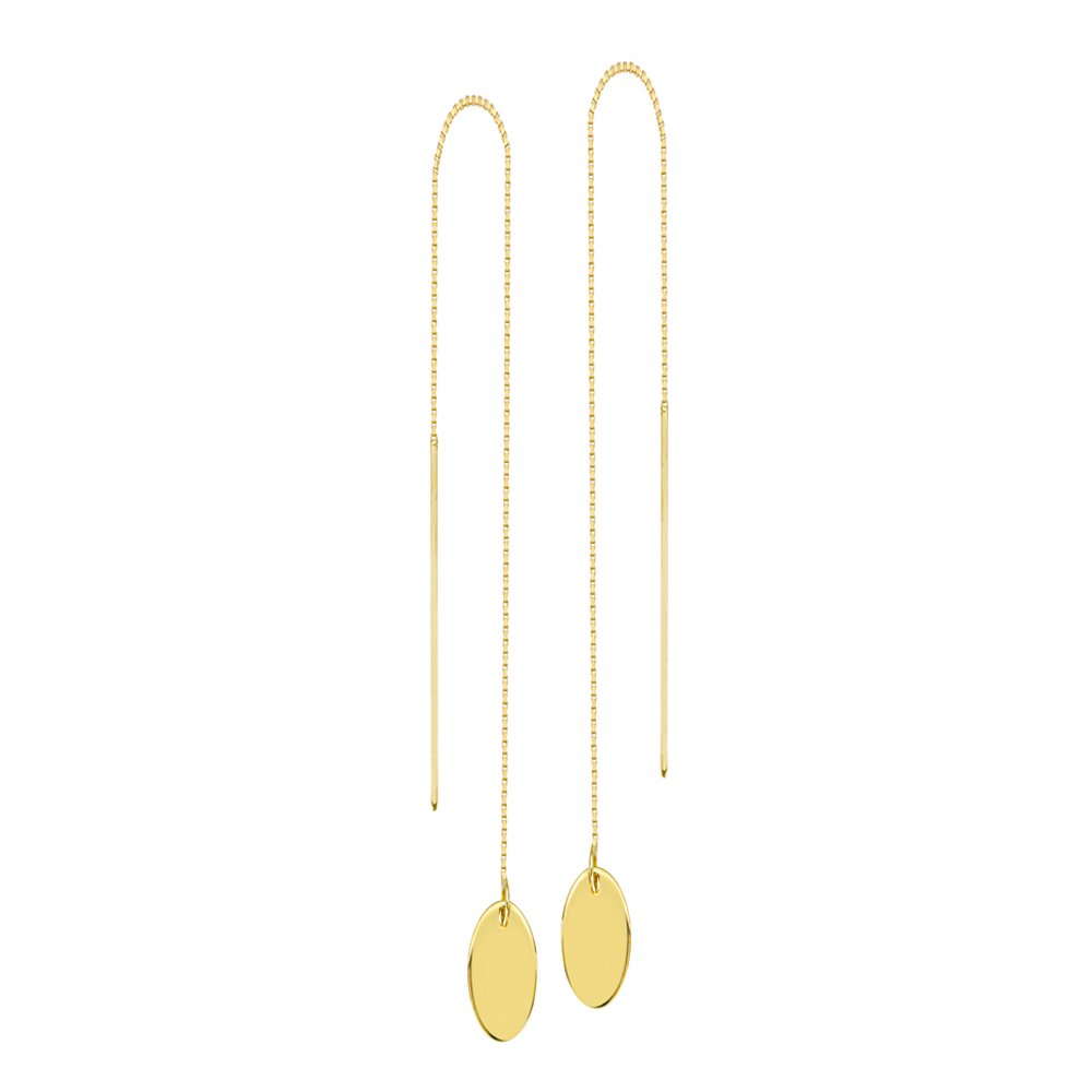14K Gold Wire Threader Earrings for Women - Dainty & Hypoallergenic Jewelry for Everyday Wear, Parties & Special Occasions