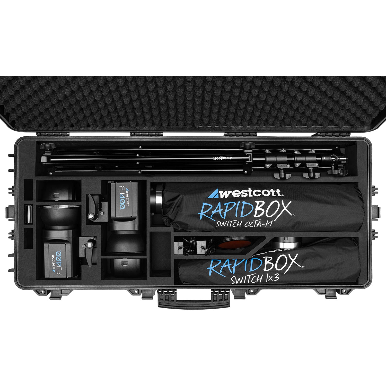 FJ400 Strobe 2-Light Location Hard Case Kit - Professional Photography Lighting for Studio, Events & Outdoor Shoots