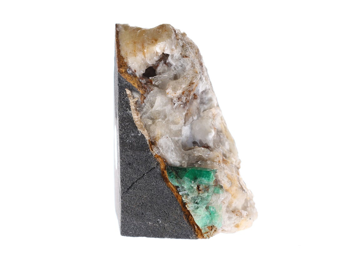Natural Colombian Emerald Rough Crystal Sculpture - Raw Gemstone for Jewelry Making, Healing & Meditation | Perfect for DIY Crafts, Home Decor & Spiritual Gifts