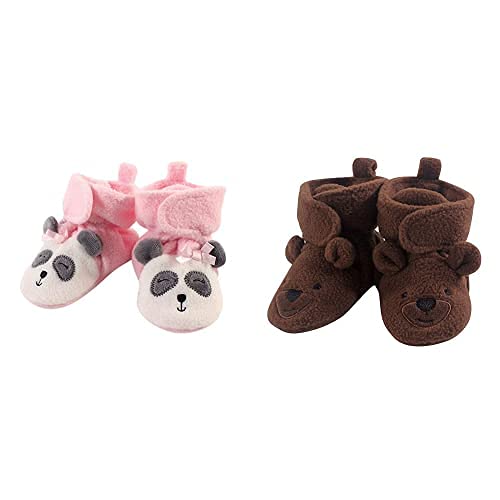 Cozy Fleece Booties for Baby Girls - Panda Bear 2-Pack (18-24 Months) - Perfect for Winter Outings