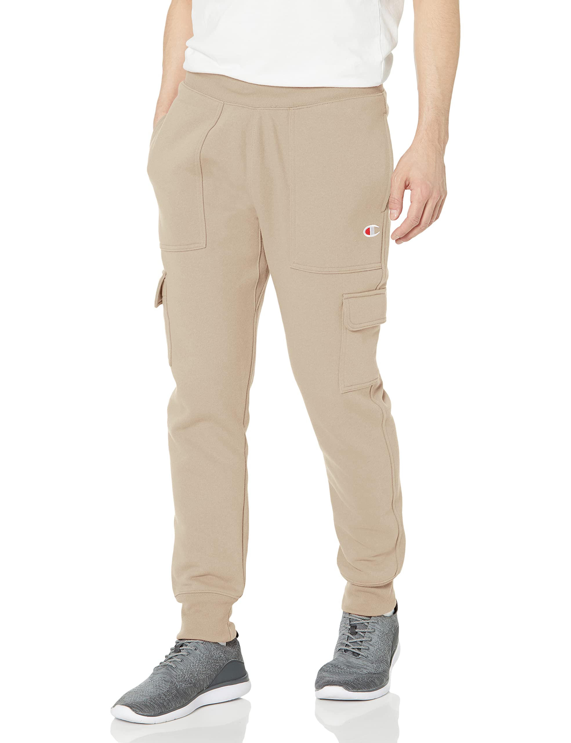 Champion Men's Reverse Weave Cargo Jogger Pants - Comfortable Athletic Pants with Pockets for Workout & Casual Wear (30.5