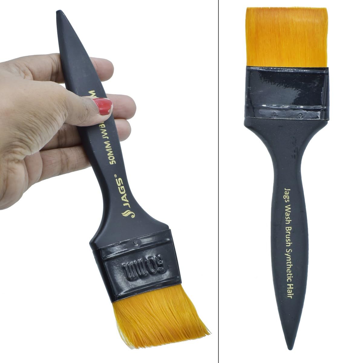 **R&H Premium Synthetic Hair Paint Brushes - Professional Artist & DIY Painting Tools for Canvas, Walls, and Home Decor Projects**