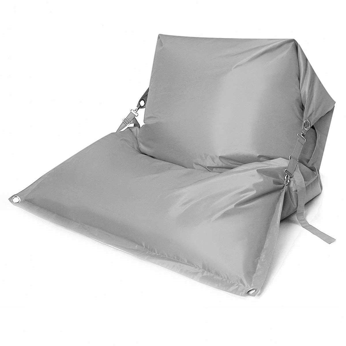 RTMX&kk Large Bean Bag Sofa Cover - Waterproof Oxford Fabric Lazy Lounger Sofa Bed Cover for Adults & Kids (140x180cm, Light Gray) - Perfect for Living Rooms, Bedrooms & Game Rooms