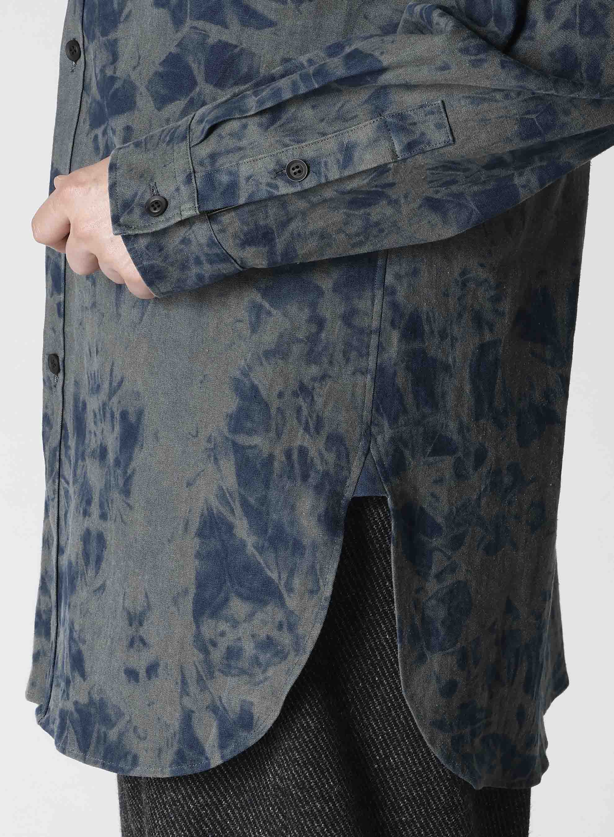 Stylish Cotton Linen Canvas Blouse with Leather Panel Details - Perfect for Office Wear & Casual Outings