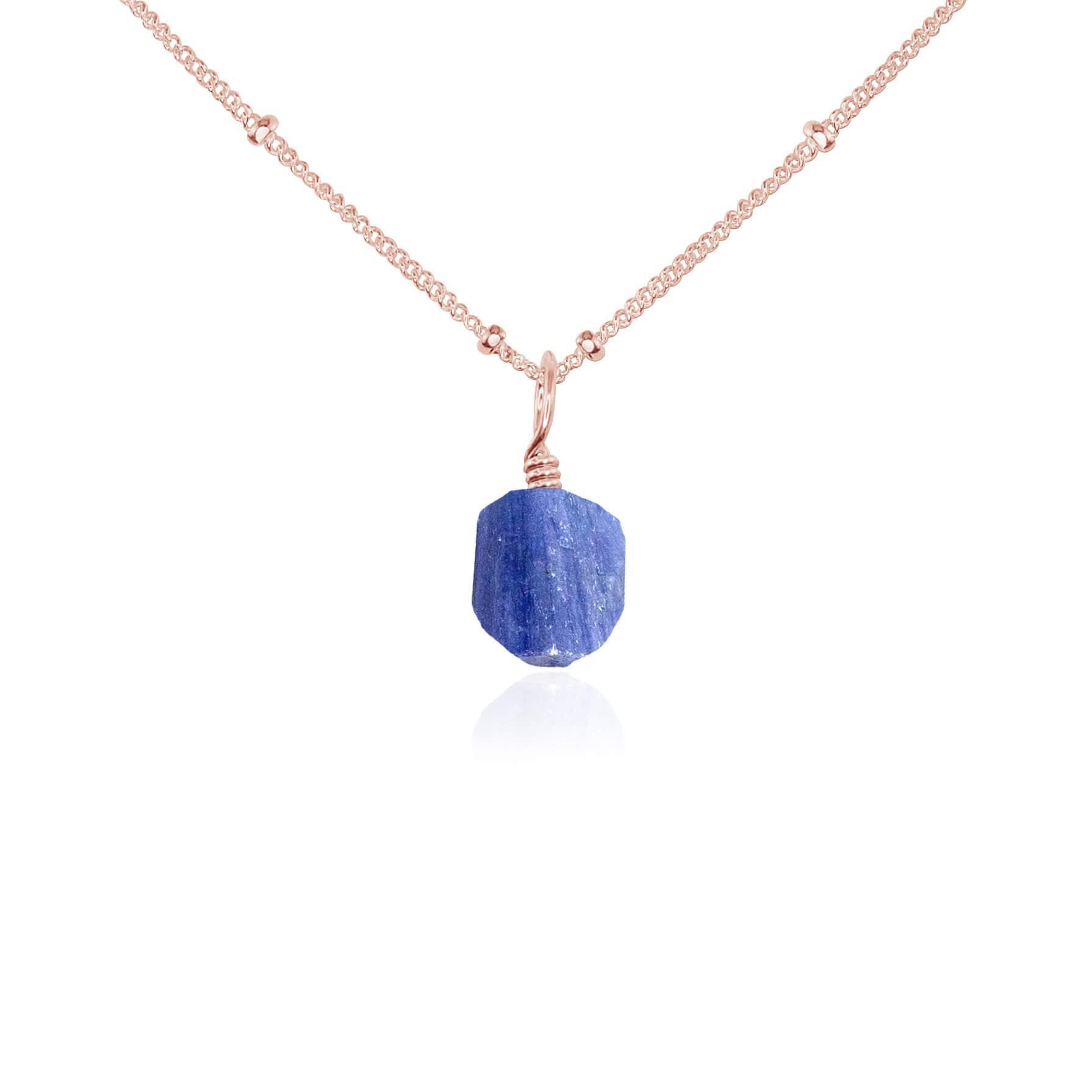 Natural Raw Kyanite Pendant Necklace - Healing Crystal Jewelry for Women, Chakra Balancing & Spiritual Protection - Perfect for Meditation, Yoga & Energy Work