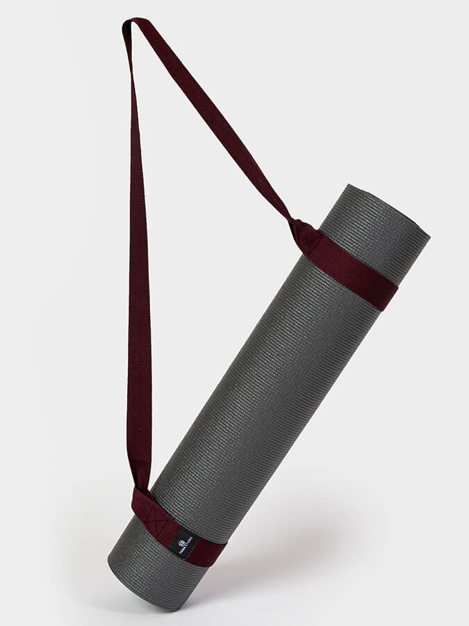 Organic Cotton Yoga Mat Strap Carrier for Yoga Studio - Premium Yoga Mat Holder with Adjustable Shoulder Strap - Perfect for Yoga Class, Gym, Travel & Outdoor Workouts
