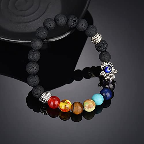 Yellow Beaded Stretch Bracelet for Men & Boys - Adjustable Chime Bracelet | D'Vine Collection | Birthday & Anniversary Gift for Husband, Father, Son | Perfect for Yoga, Meditation & Everyday Wear
