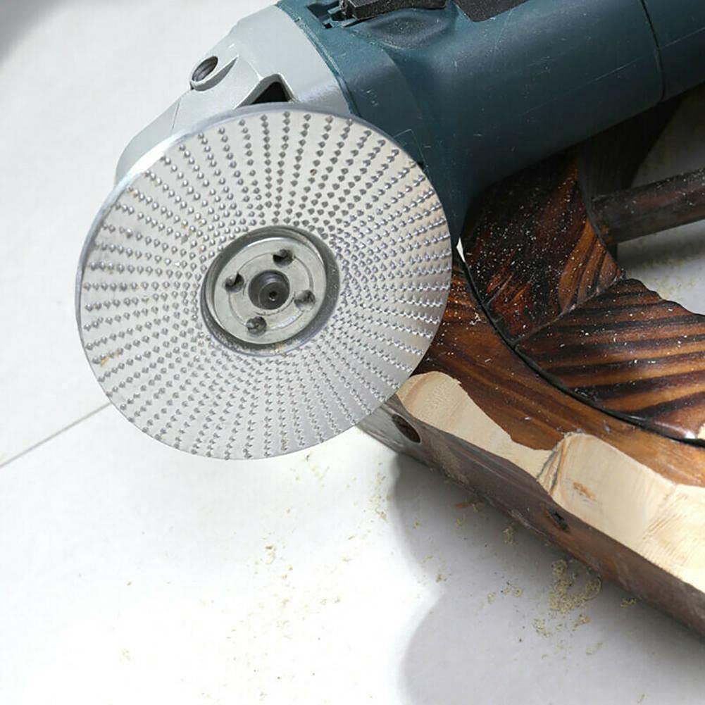 High Carbon Steel Angle Grinder Polishing Disc - 100MM Inclined Golden Abrasive Wheel for Wood Carving & Metal Polishing | Labor-Saving Curved Design for DIY Projects & Professional Workshop Use
