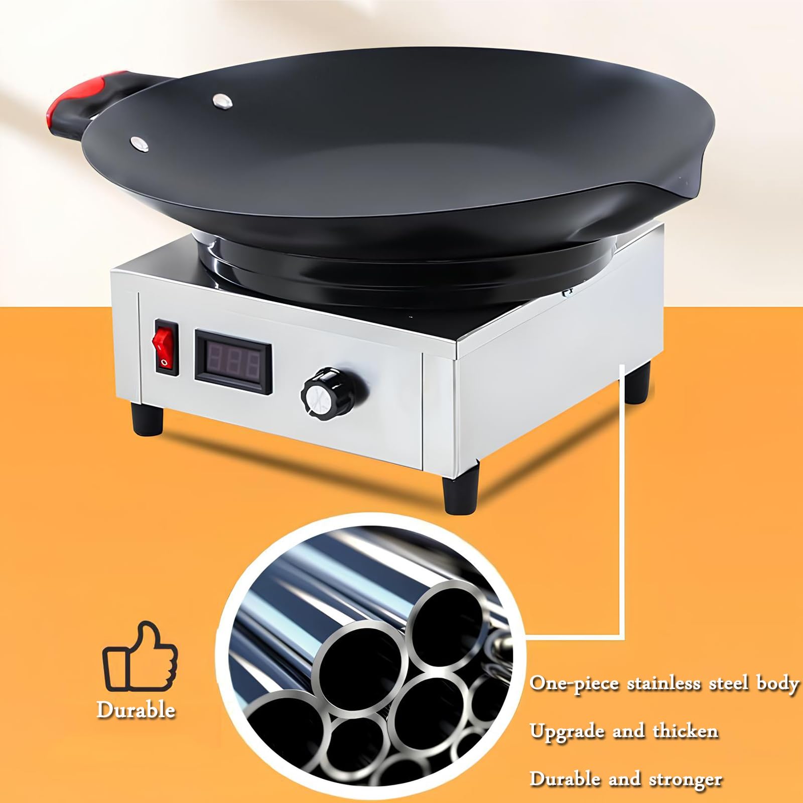 Electric Melting Chocolate Pot - Non-Stick Adjustable Temperature Chocolate Warmer for Candy Making, Fondue, Caramel, Cheese & Butter - Perfect for Home Baking, Dessert Parties & DIY Treats