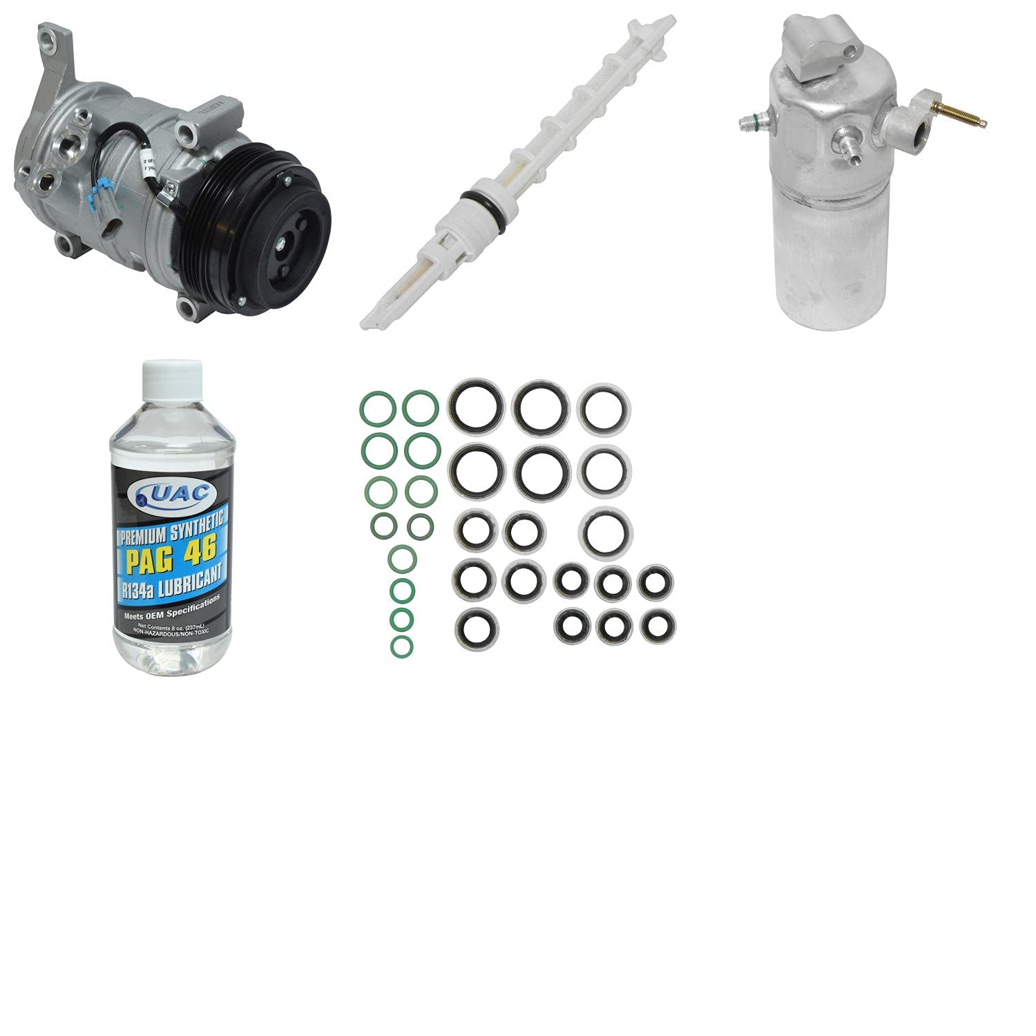 High-Quality HVAC A/C Compressor Replacement Kit - Compatible with Multiple Car Models | Perfect for DIY Auto Repair & AC System Maintenance