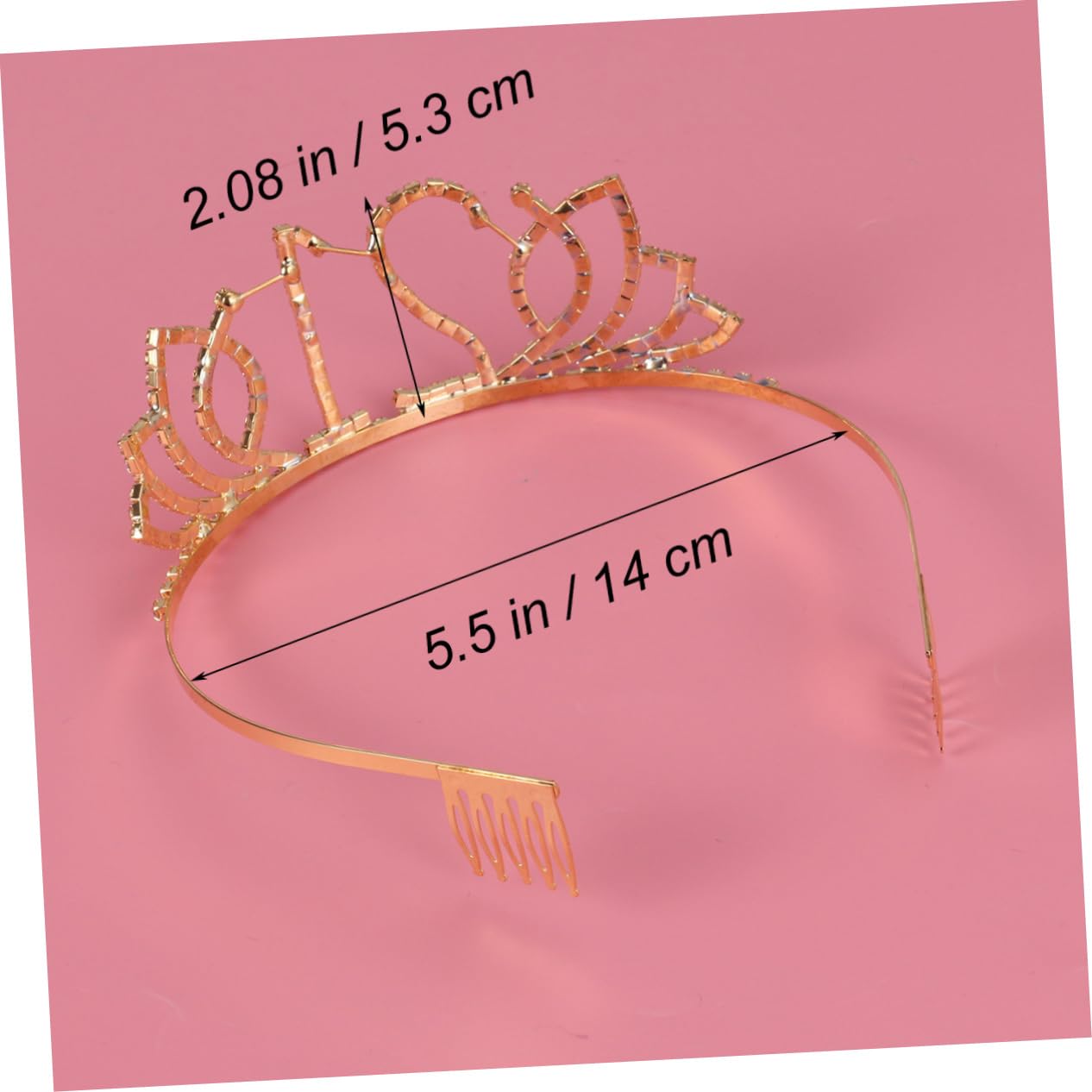 Beavorty 2pcs Rhinestone Tiara Crown Set - Elegant Princess Queen Headband for Bridal Wedding, Birthday Party & Special Events (21st Birthday Decorations, Bride Accessories, Child Tiara) | Perfect for Bridal Showers, Birthday Celebrations, Pageants and Photo Shoots