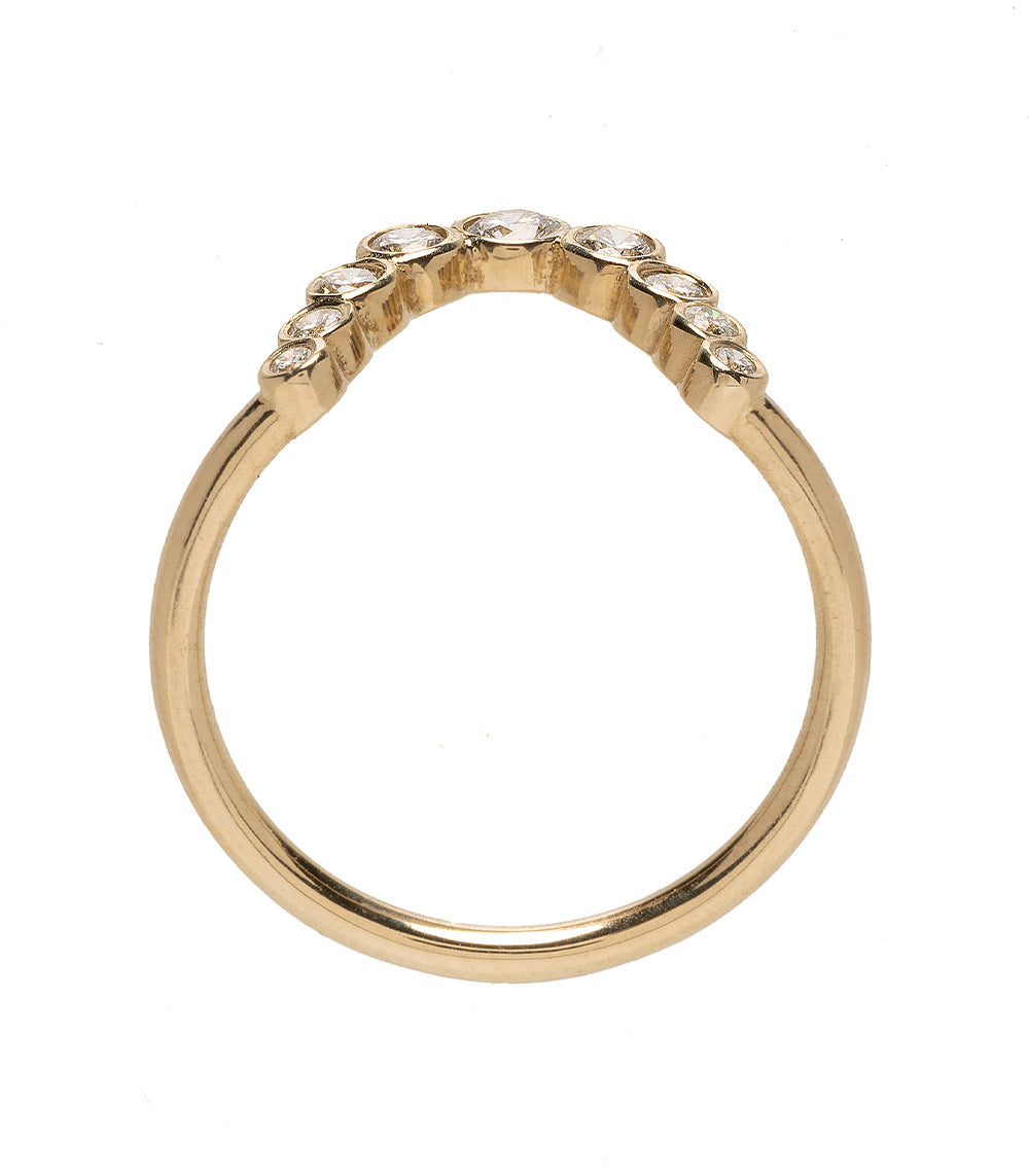 Bezels Sunrise Nesting Band - Stackable Gold & Silver Rings for Women - Perfect for Layering, Everyday Wear & Special Occasions