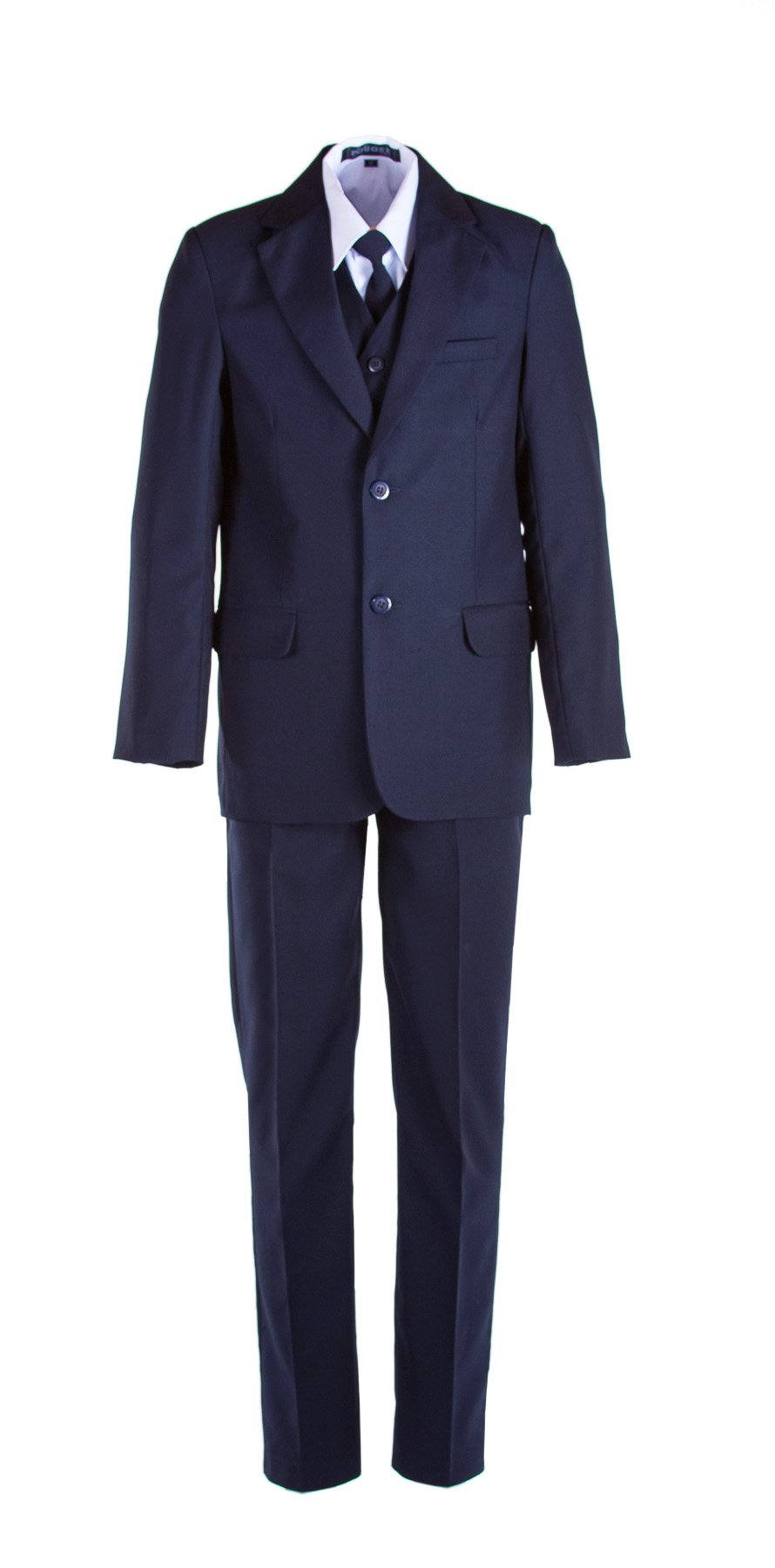 Classic Fit Navy Blue Boys Suit for Toddlers to Teens - Formal Wear for Weddings, School Events & Special Occasions