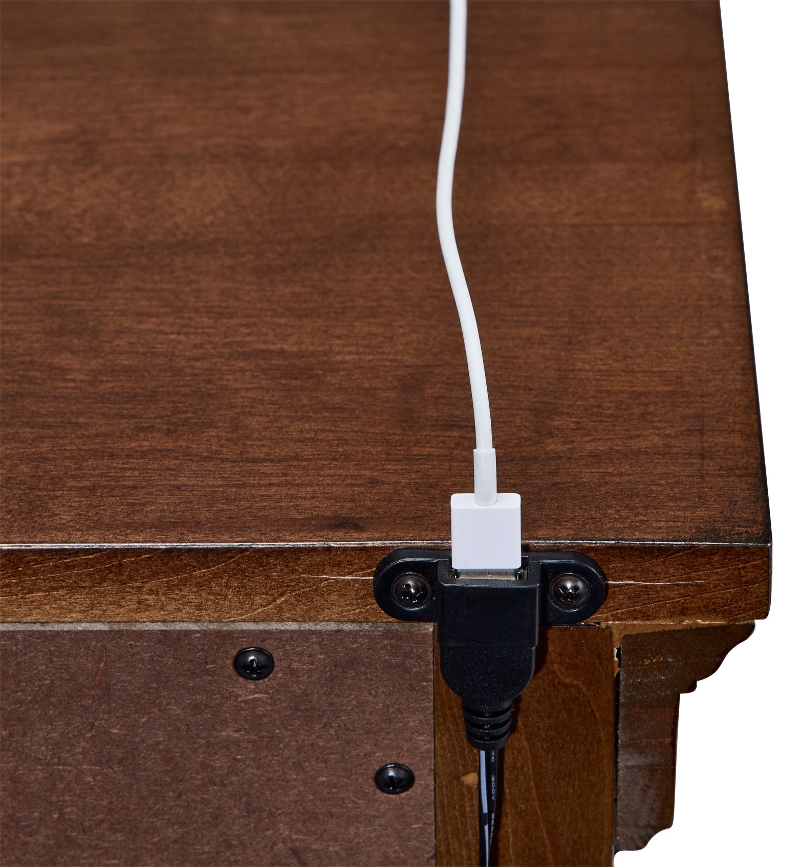 Canterbury Night Stand - Warm Cherry Finish Bedside Table for Bedroom, Living Room, or Office - Compact Nightstand with Storage Shelf
