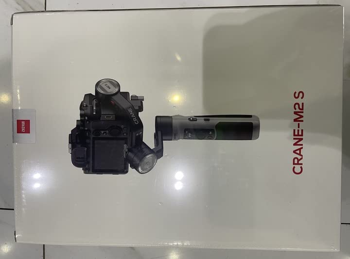Zhiyun Crane M2S 3-Axis Gimbal Stabilizer for Mirrorless DSLR, Action Camera, GoPro Hero 10/9/7/6/5, iPhone 13 Pro Max/12/11/SE - Includes GoPro Mount & Phone Holder | Perfect for Vlogging, Travel Filming & Smooth Handheld Shooting