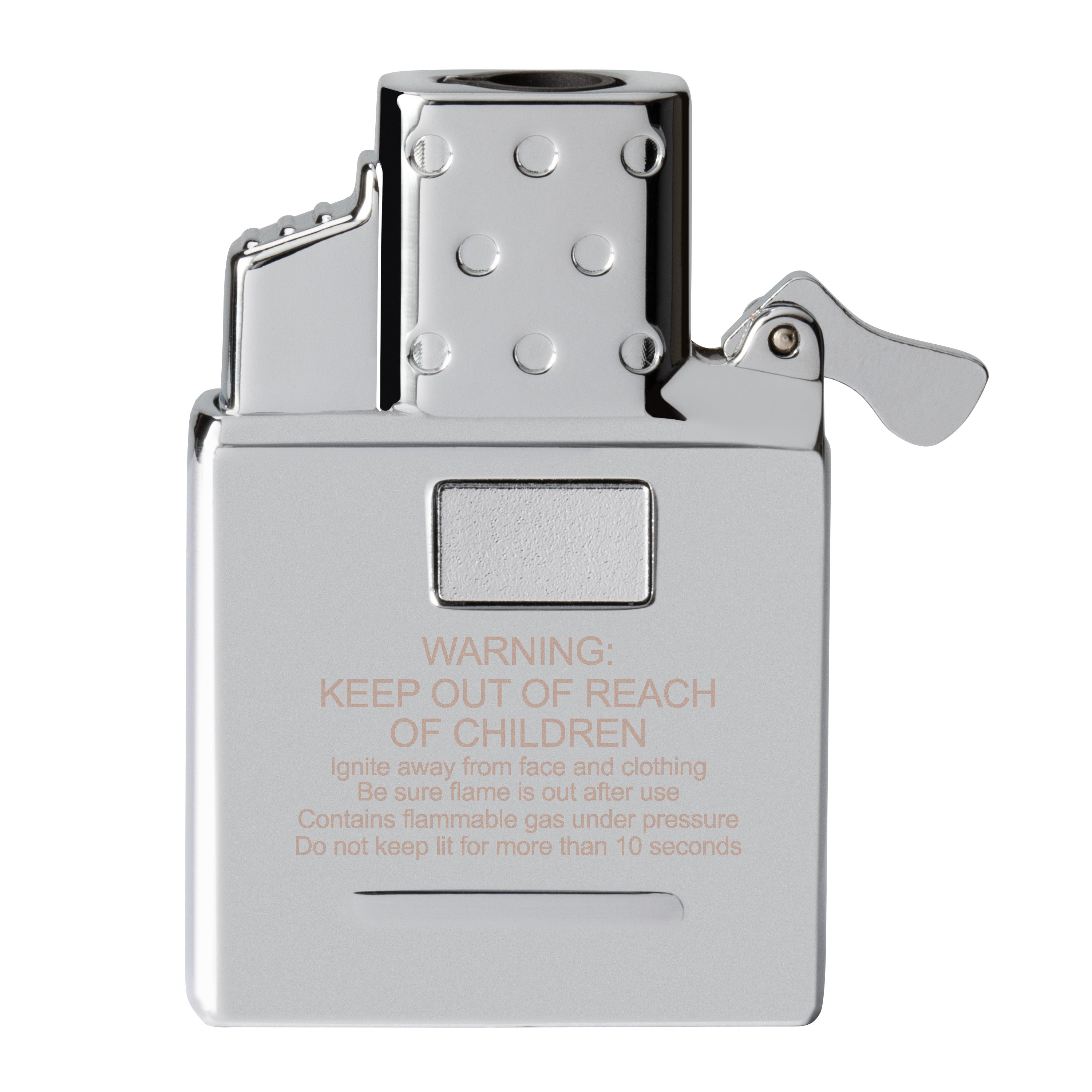 Premium Single Torch Butane Lighter Insert - Windproof Refillable Lighter for Cigars, Camping & Outdoor Use