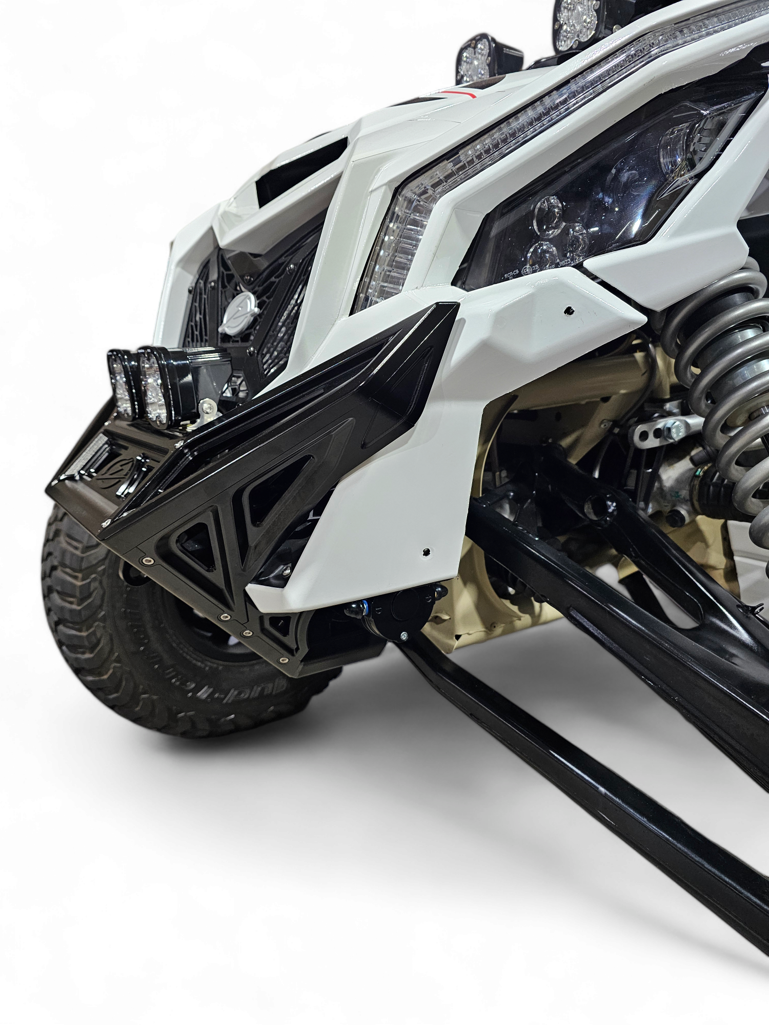 Can Am X3 Maverick Front Winch Bumper (2017-Present) - Black Anodized Billet Aluminum FWB210035 | Off-Road & Trail Riding Accessory