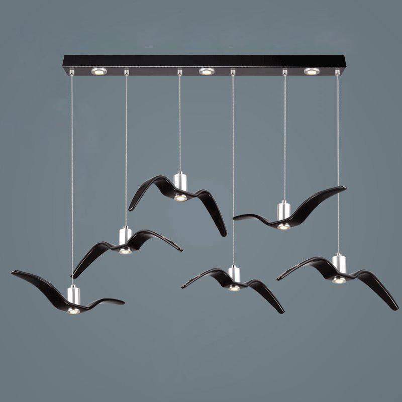 Aviara Modern LED Pendant Light Fixture - Dimmable Hanging Chandelier for Kitchen Island, Dining Room & Bedroom Lighting