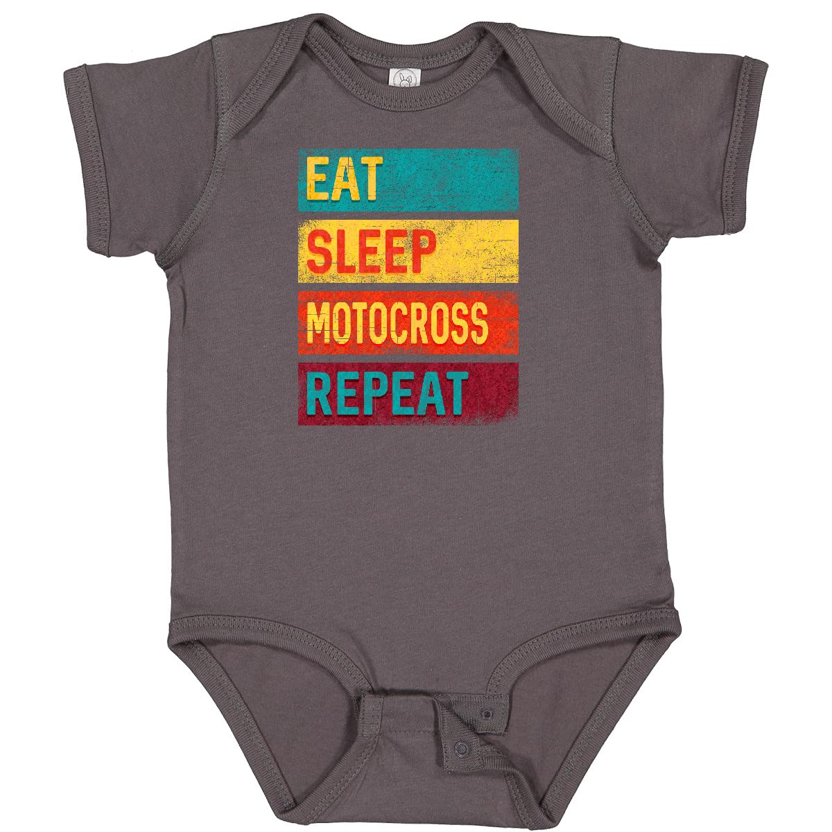 Eat Sleep Motocross Sports Baby Bodysuit - Soft Cotton Infant Onesie for Boys & Girls - Perfect for Racing Fans, Motorcycle Lovers & Outdoor Adventures