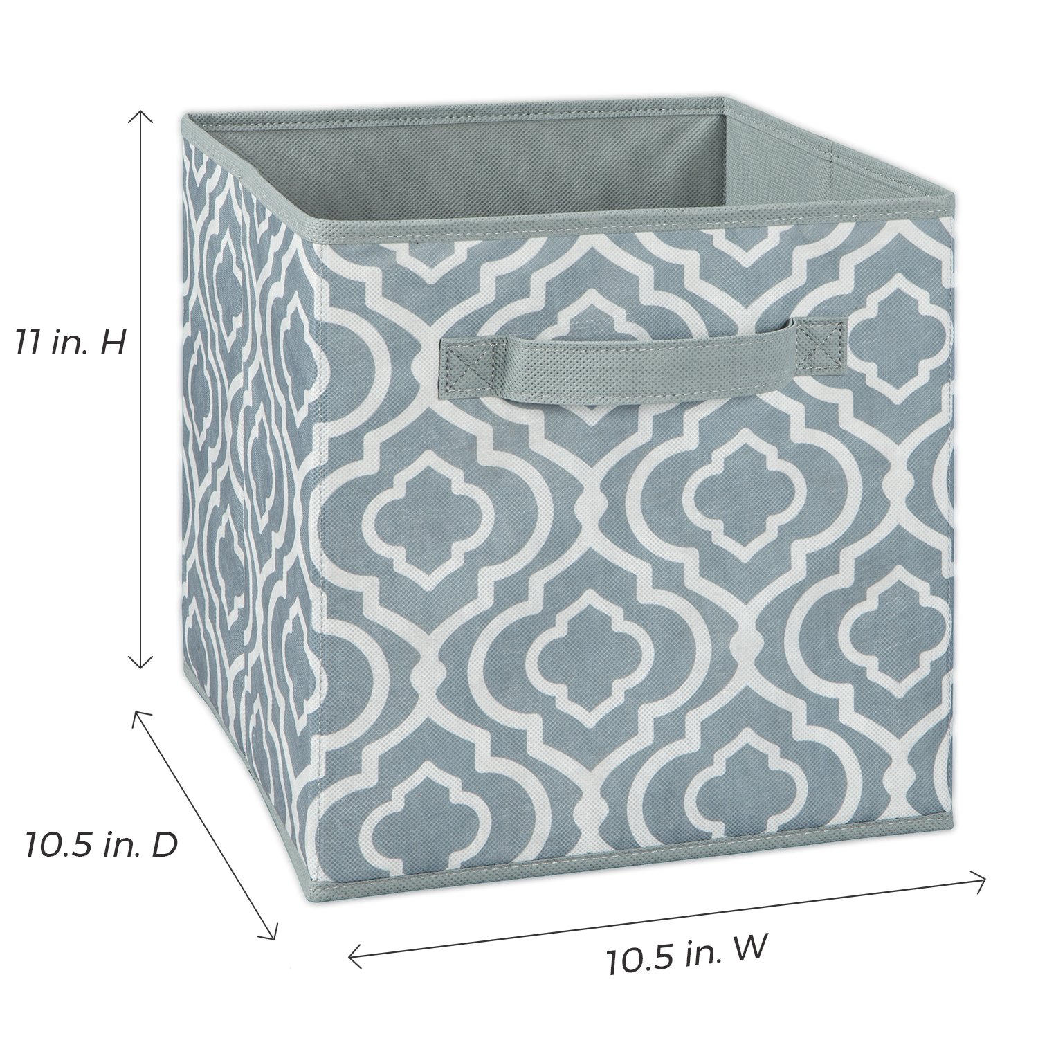 ClosetMaid 1842 Cubeicals Fabric Storage Drawer - Iron Gate Gray Print | Organizer for Closet, Bedroom & Office | Durable & Stylish Storage Solution