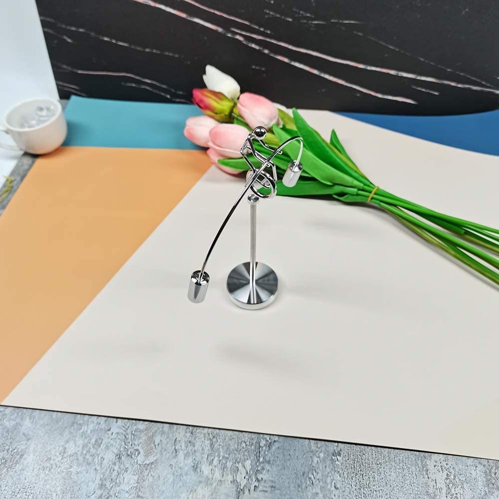 MagicTech Steel Balance Toy - Kinetic Art Desk Decor for Home & Office | Stress Relief & Focus Aid | Science Psychology Gift for Adults & Kids (PH06-PH04)