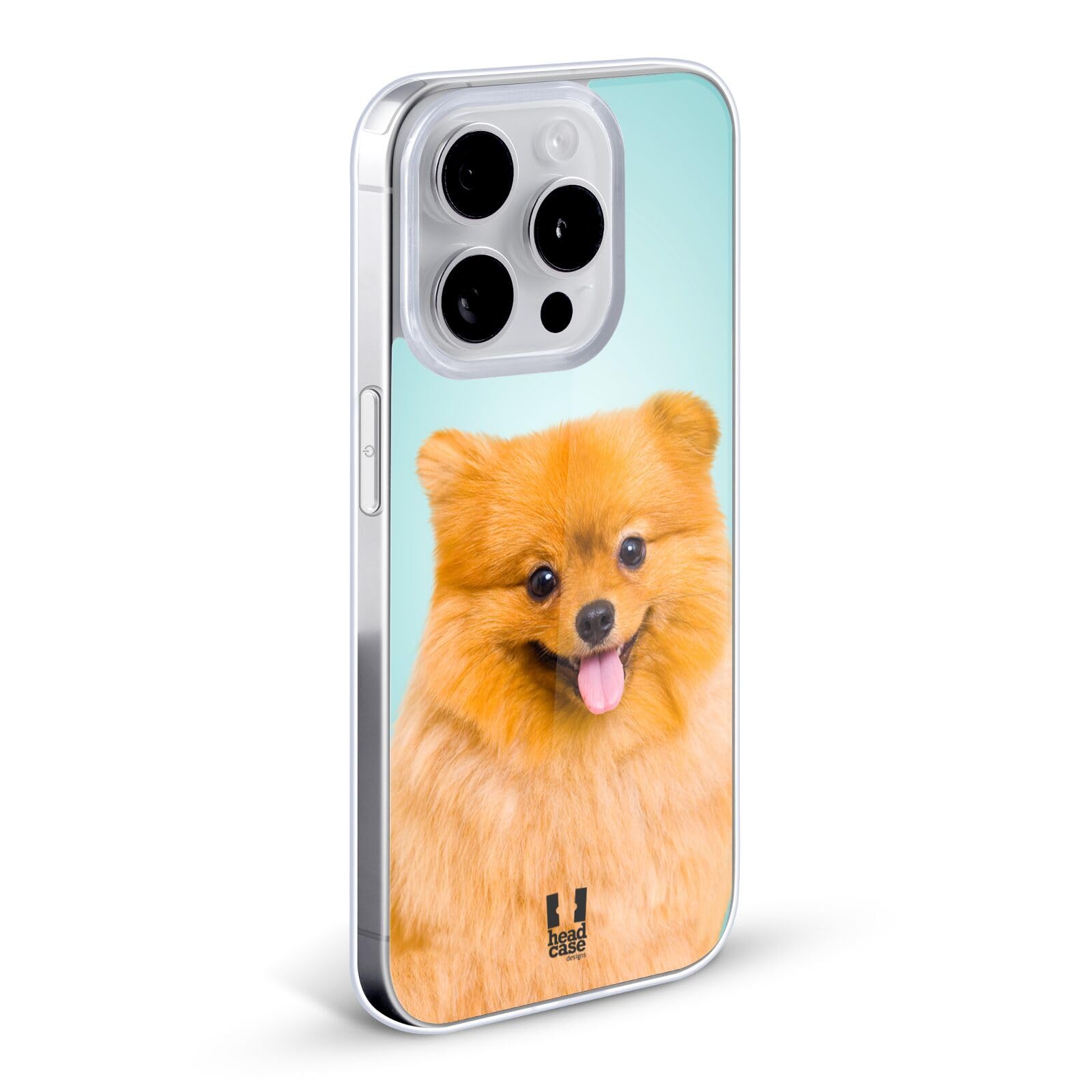 Head Case Designs Pomeranian Dog Soft Gel Phone Case for Apple iPhone 12 & iPhone 12 Pro - Cute Pet Lover Accessory for Daily Use, Work & Travel
