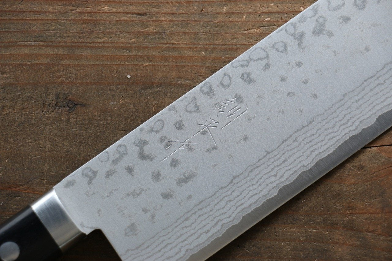 Premium Kunihira Sairyu VG10 Damascus Steel Nakiri Knife 165mm with Pakka Wood Handle - Japanese Vegetable Knife for Professional Chefs & Home Cooking