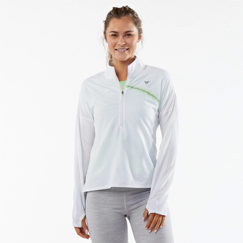 Korsa Women's Accelerate 1/2 Zip Pullover Fleece Jacket - Lightweight Running & Hiking Top for Outdoor Activities