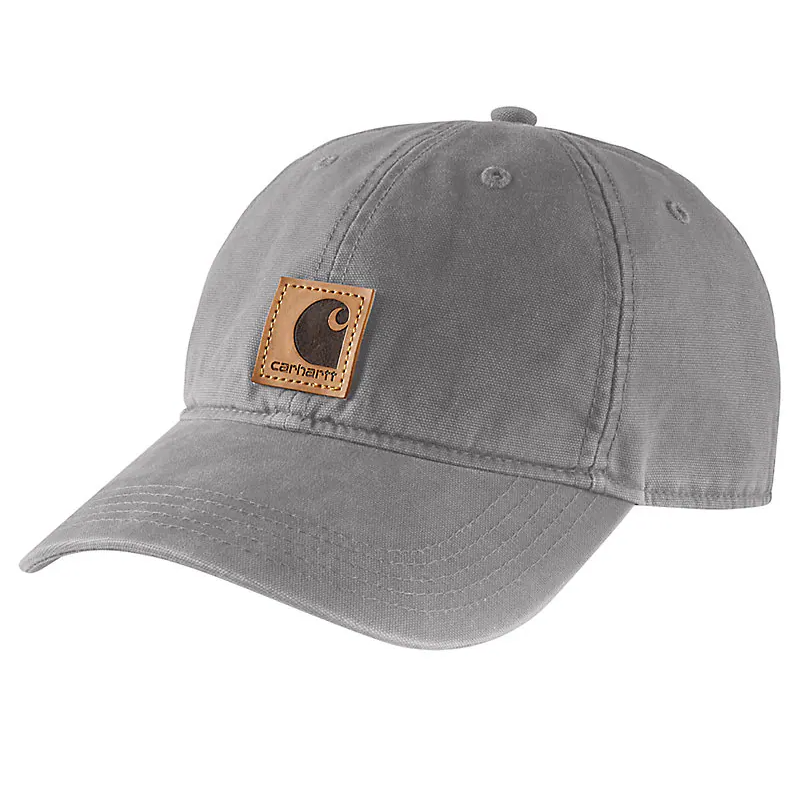 Carhartt Men's Canvas Work Cap in Asphalt - Durable & Stylish Hat for Outdoor Work, Hiking, and Casual Wear