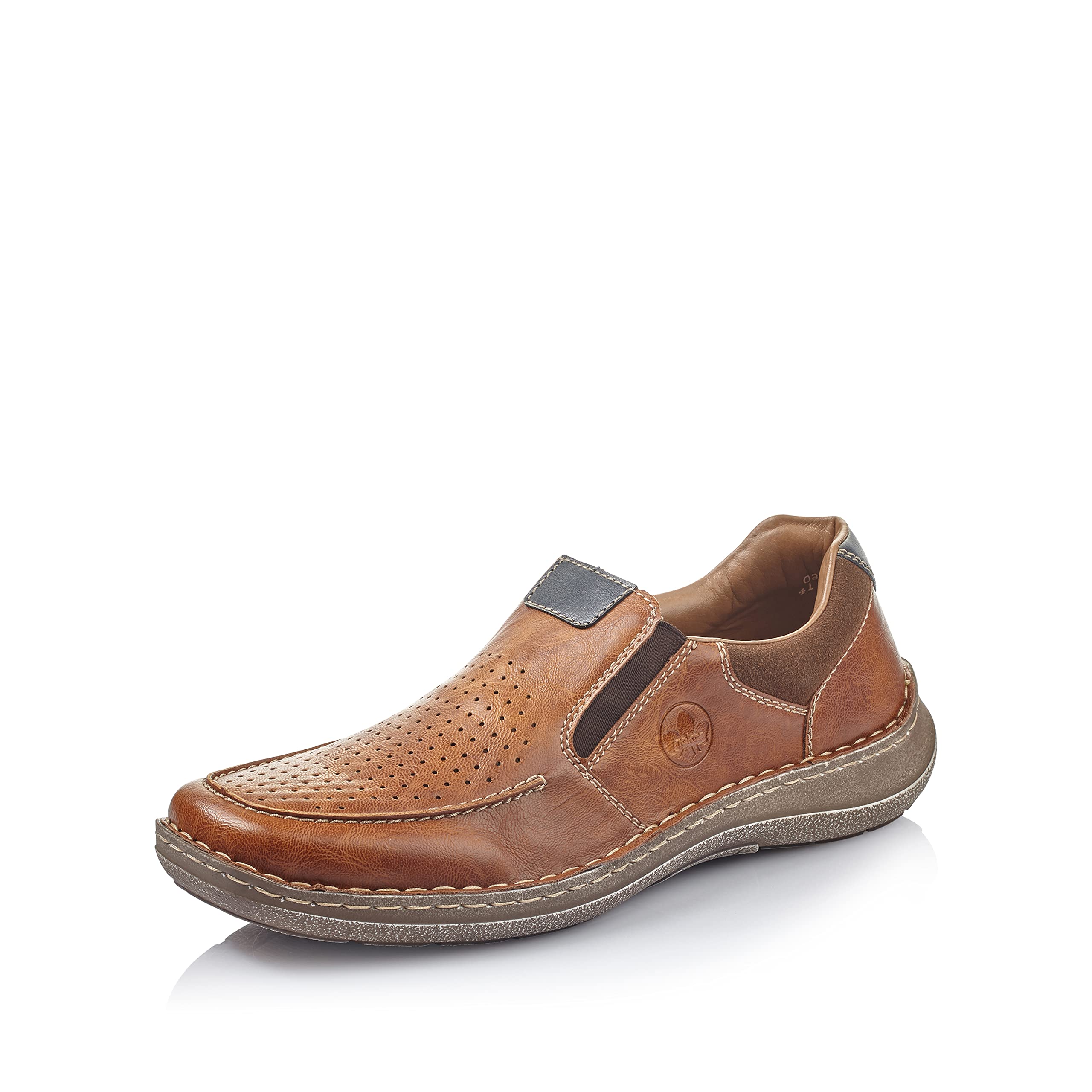 Rieker Men's Comfort Loafers - Slip-On Casual Shoes for Business & Leisure - Lightweight & Breathable for All-Day Wear