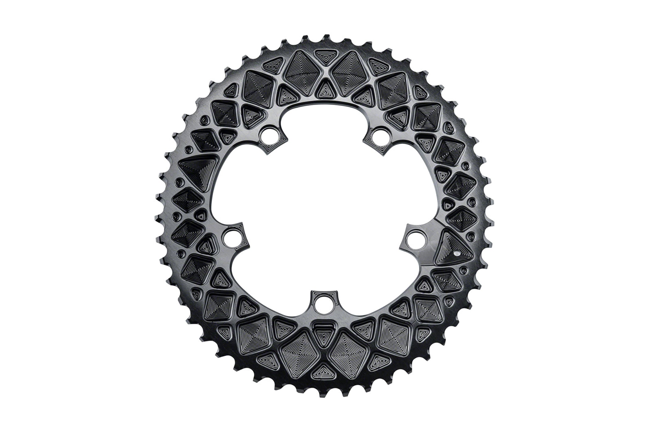AbsoluteBLACK 52T Road Bike Chainring for SRAM 10/11 Speed - 110 BCD Outer Chainring - High-Performance Cycling Gear for Road Bikes and Endurance Races