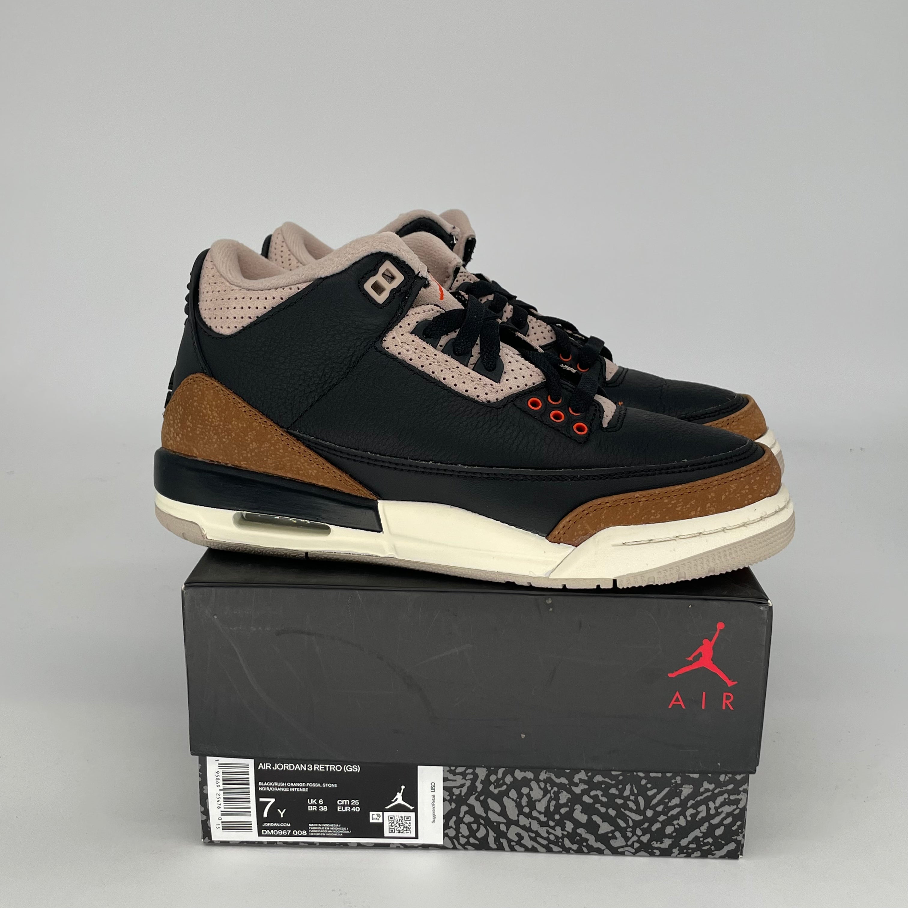Original Air Jordan 3 Retro 'Desert Elephant' Men's/Women's Basketball Shoes Size 7/8.5W (DM0967-008) - Perfect for Streetwear & Sneaker Collectors