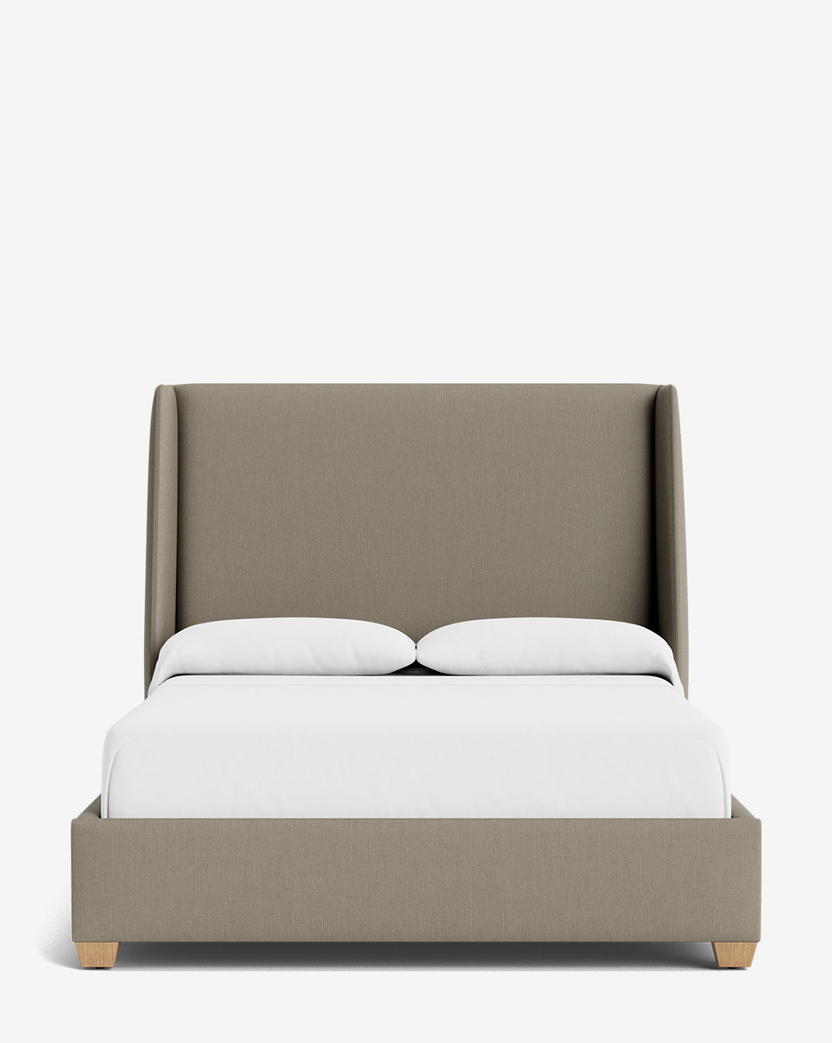 Walt Bed Tall Headboard - Queen Size Upholstered Bed Frame with Adjustable Height - Perfect for Modern Bedroom Decor & Small Spaces