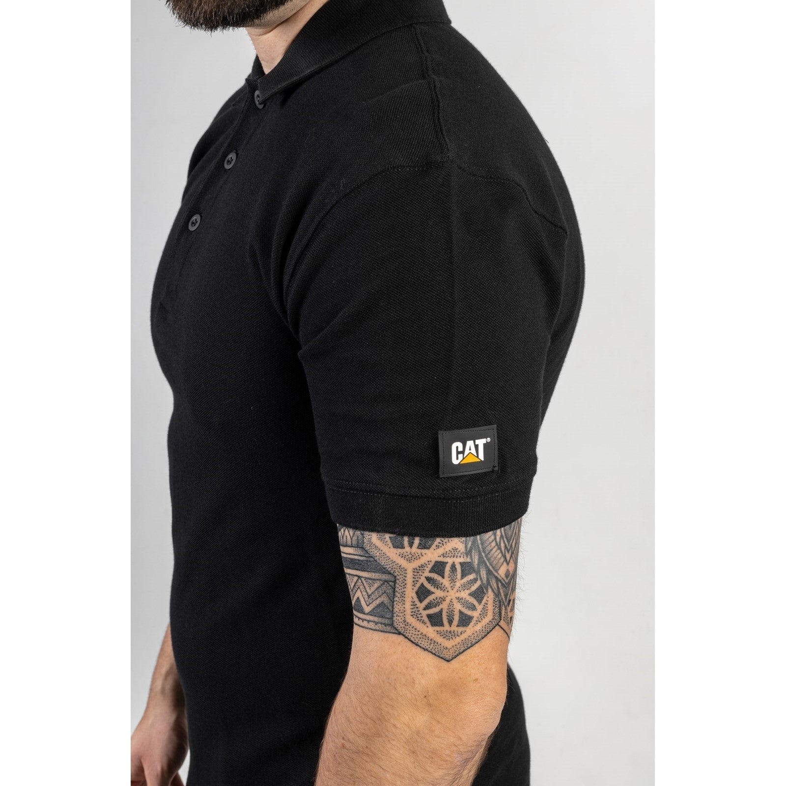 Caterpillar Essentials Men's Polo Shirt - Comfortable Cotton Short Sleeve Casual Work Shirt for Business, Golf & Outdoor Activities