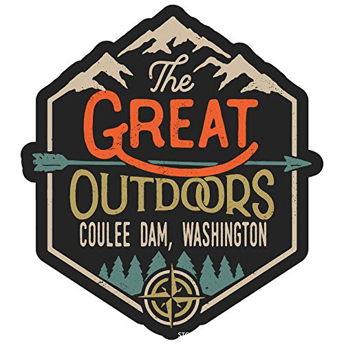 Coulee Dam Washington The Great Outdoors Souvenir - 4 Inch Fridge Magnet for Collectors & Travel Memories | Perfect for Refrigerators, Lockers & Office Decor