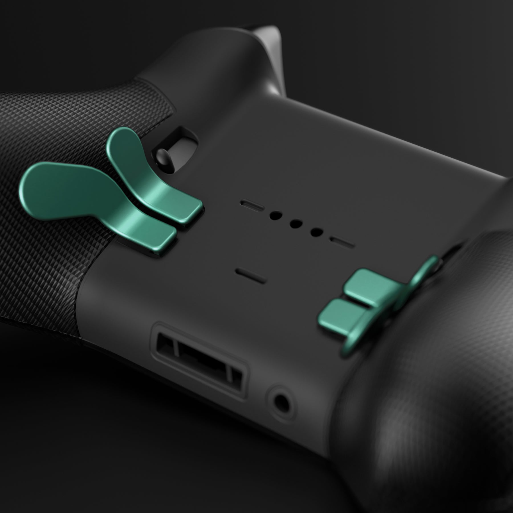 eXtremeRate 4-Piece Replacement Metallic Stainless Steel Paddles for Xbox One Elite/Elite Series 2/Elite 2 Core Controller - Aqua Green | Enhanced Gaming Performance & Durability for Competitive Play