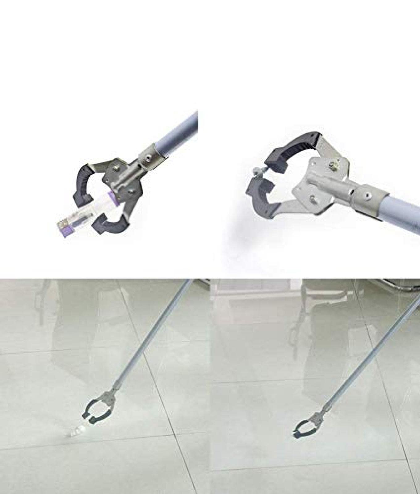 100cm Extra Long Reacher Grabber Tool - Lightweight Aluminum Pick Up Aid for Elderly & Disabled - Trash Picker, Lightbulb Changer & Household Helper - Perfect for Home Cleaning, Garage Organization & Hard-to-Reach Areas