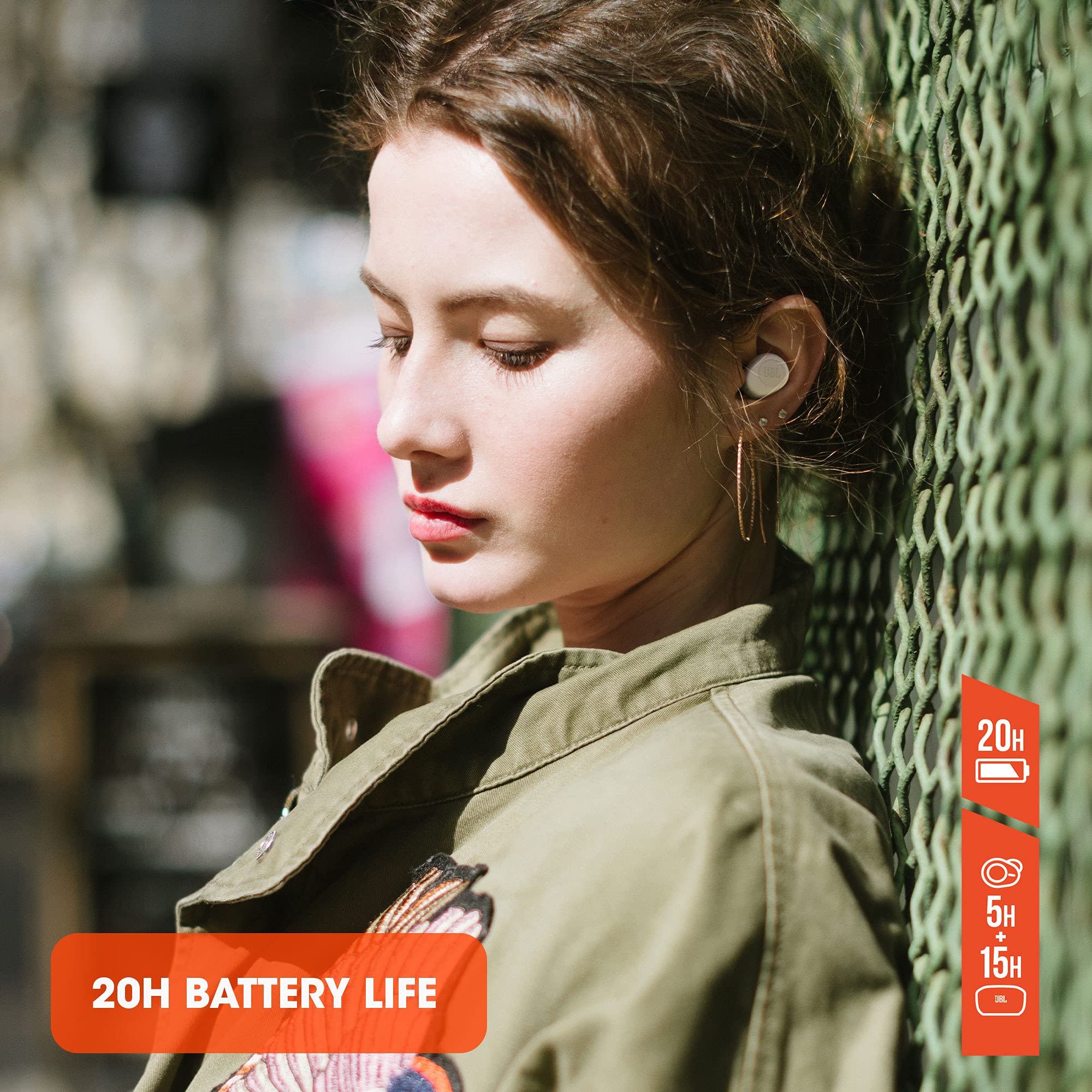 JBL VIBE 100 TWS True Wireless Earbuds - Bluetooth 5.0 In-Ear Headphones with Mic, 20H Playtime, IPX4 Waterproof - Black (Perfect for Gym, Running, Commuting & Travel)
