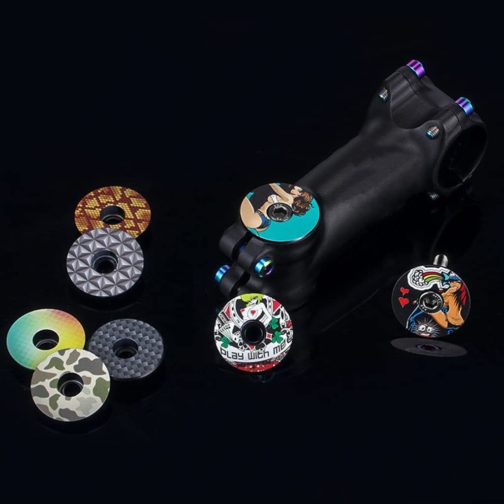Premium Aluminum Alloy Bike Stem Cap - Durable Headset Top Cover with Screws for MTB, Road Bikes | Perfect for Cycling Maintenance & Bike Upgrades